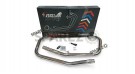 For Royal Enfield GT and Interceptor 650 Silver Stallion Bend Header Pipe Polished - SPAREZO